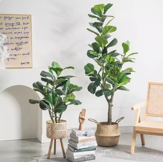Artificial Plastic Potted Plan - огляд і ціна Ficus Lyrata Tree
